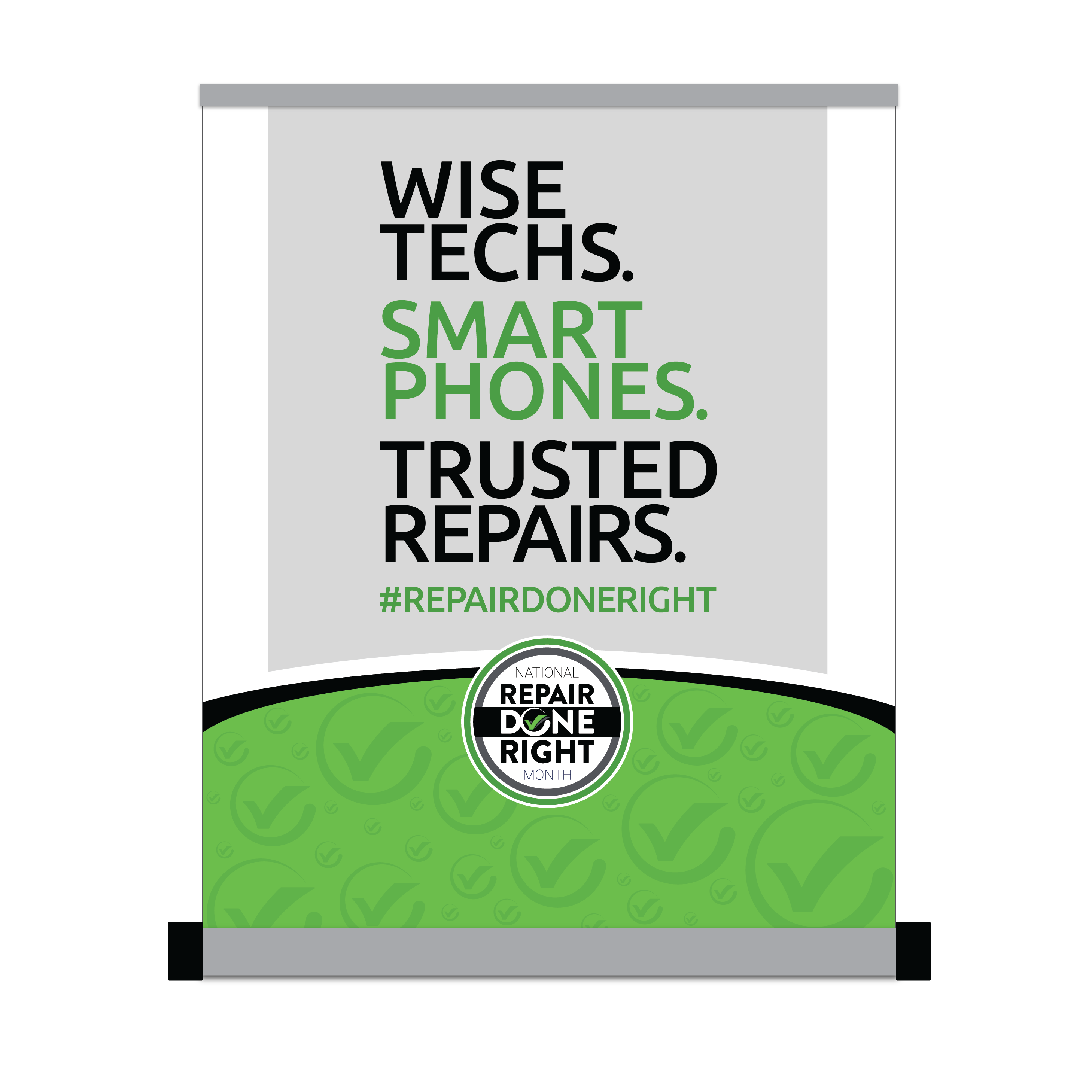 National Repair Done Right Month Table Top Banner